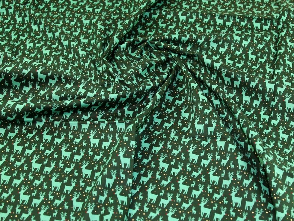 Green On Bottle Deadstock 100% Cotton Fabric