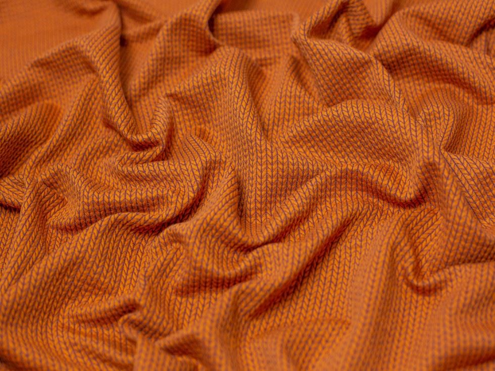 Jacquard Textured Stretch Knit Fabric Copper Jacquard Textured Stretch Knit Fabric Copper