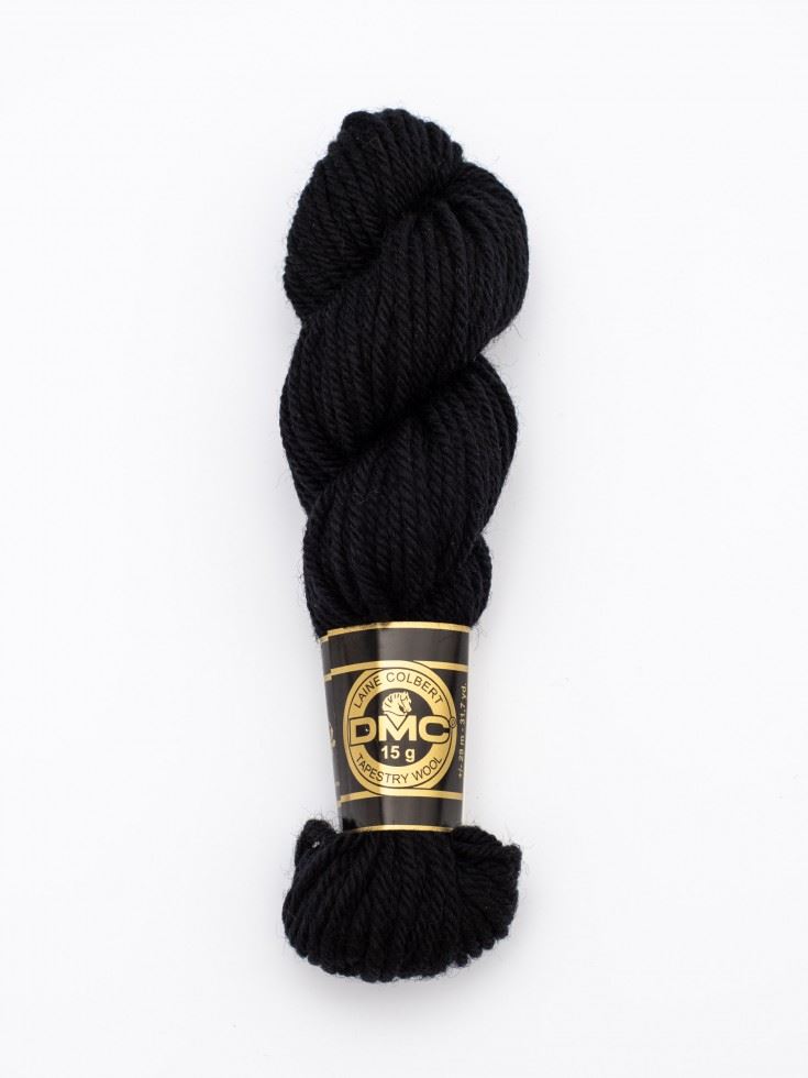 DMC Tapestry Wool Hank Black Noir
 