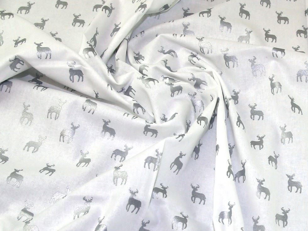 John Louden White 100% Cotton Fabric