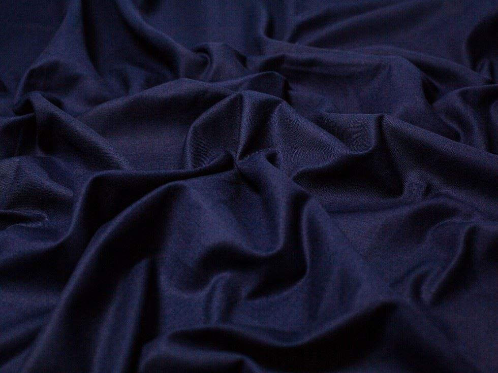 Minerva Core Range Gaberchino Polycotton Twill Fabric Navy Blue
 