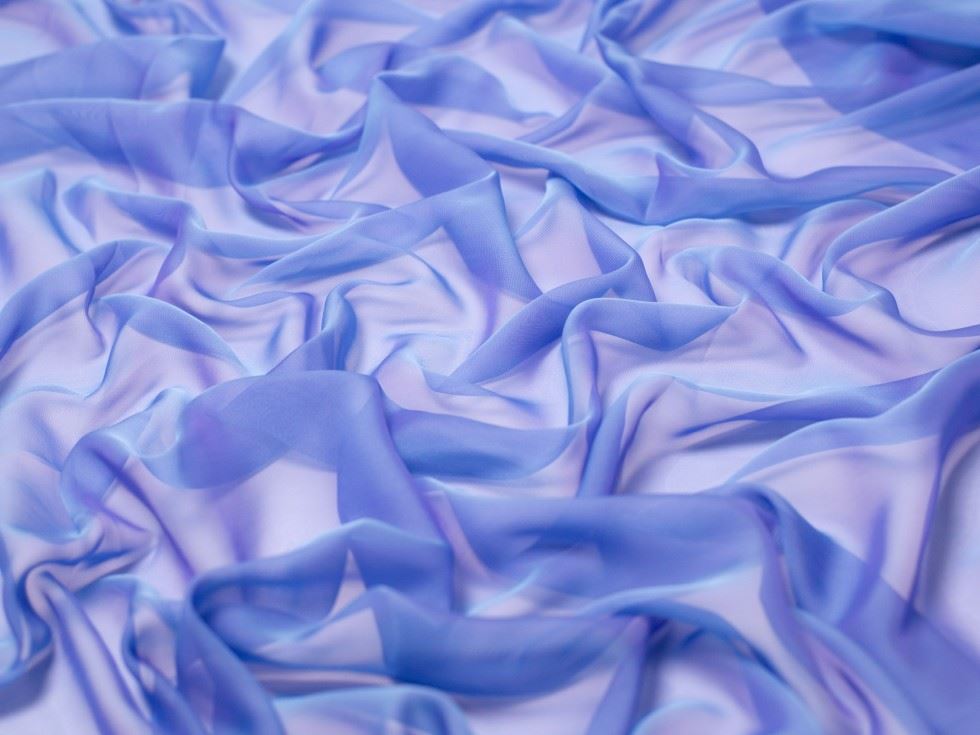 Minerva Core Range Cationic Sheer Chiffon Fabric Hyacinth
 