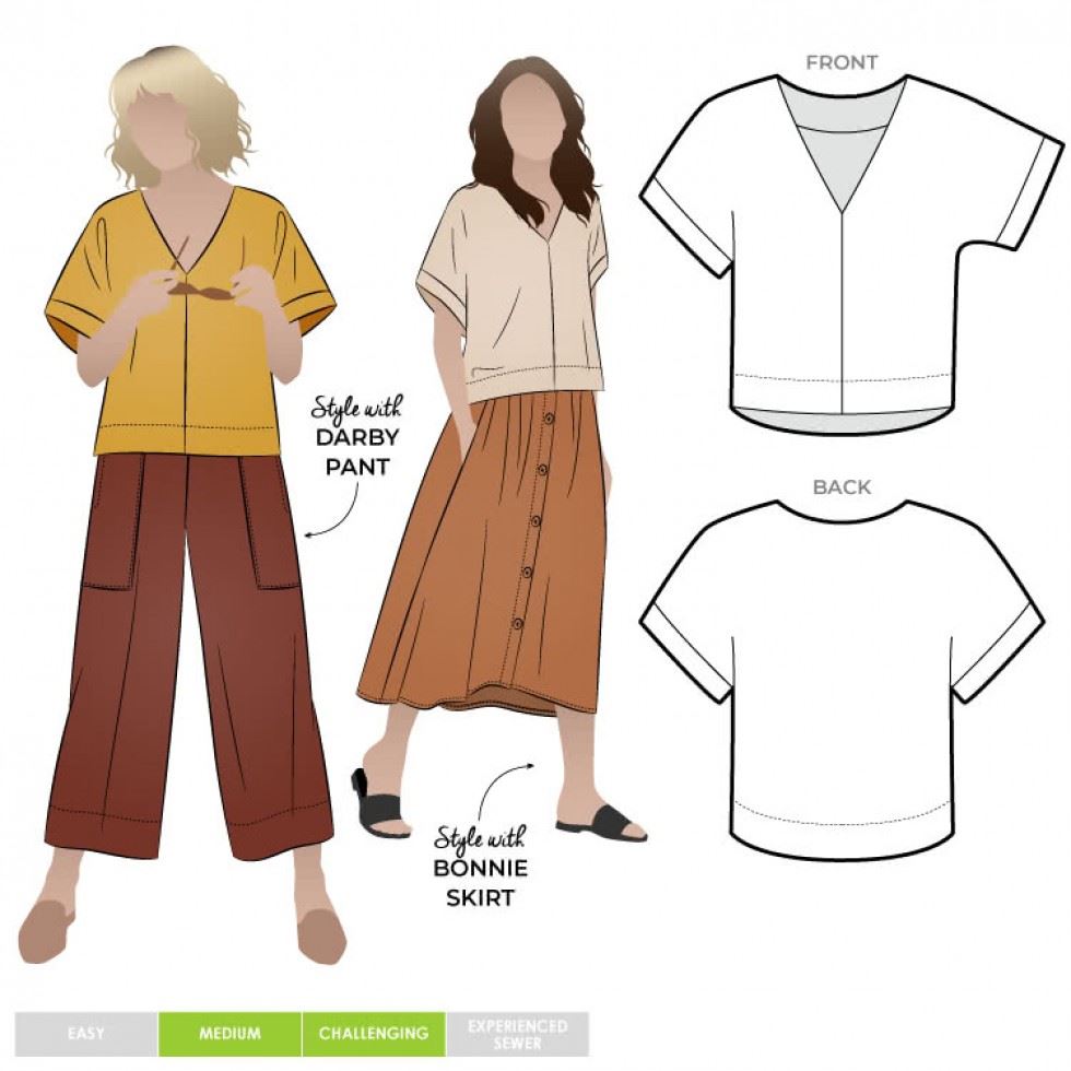 Style Arc Sewing Pattern Joan Top