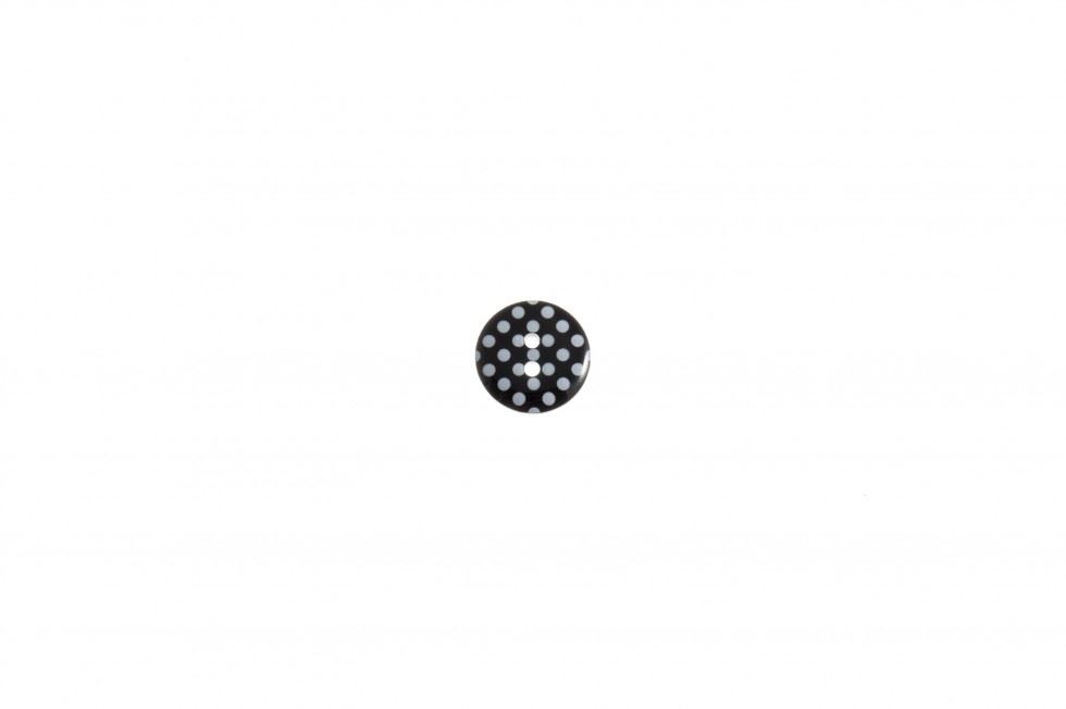 Trimits Black & White Round Spotty Buttons (Value Pack)