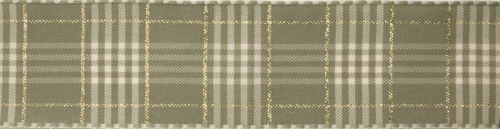 Berisfords Cloudy Rustic Plaid Ribbon