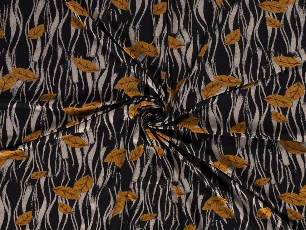 Viscose Jersey Stretch Knit Fabric Mustard
 