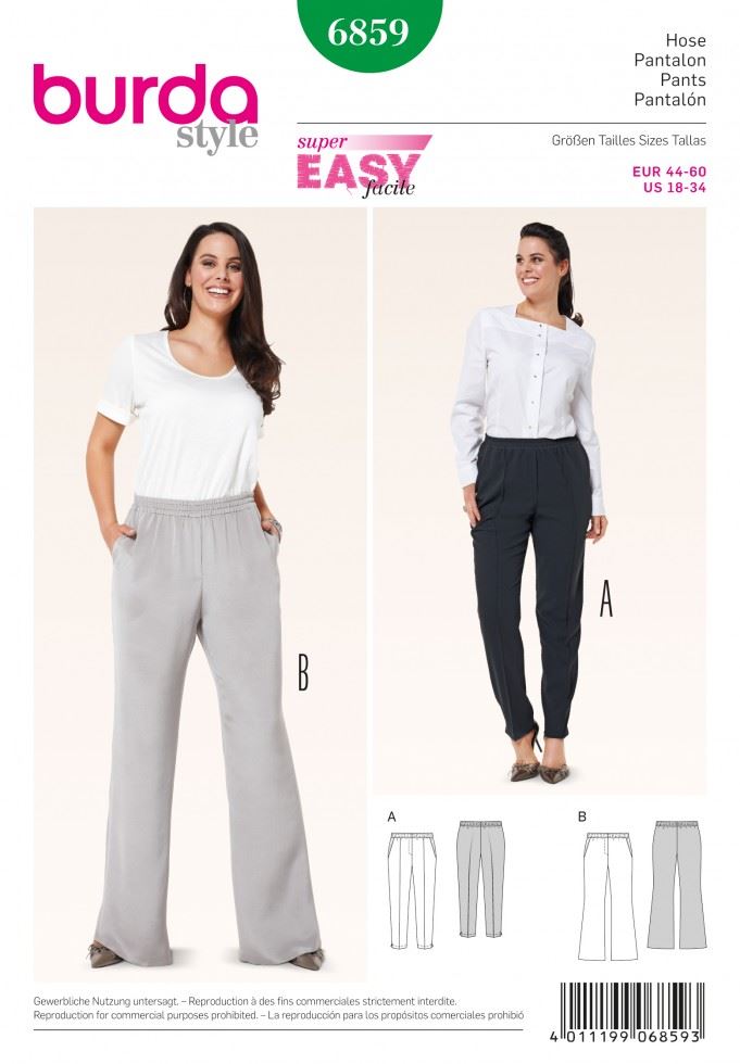 Burda Paper Sewing Pattern 6859
 
