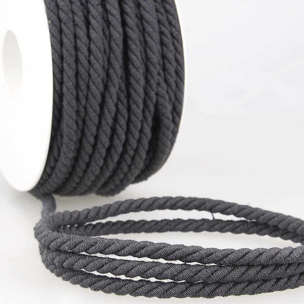 Stephanoise Round Cotton Cord Grey