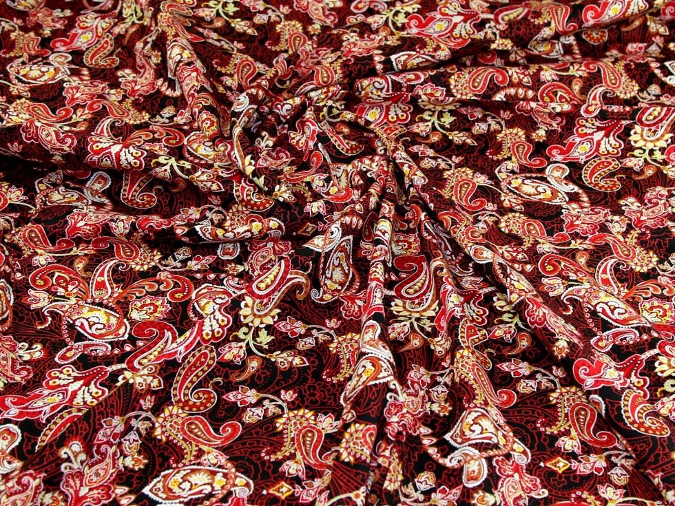 Deadstock 100% Cotton Poplin Fabric Red
 