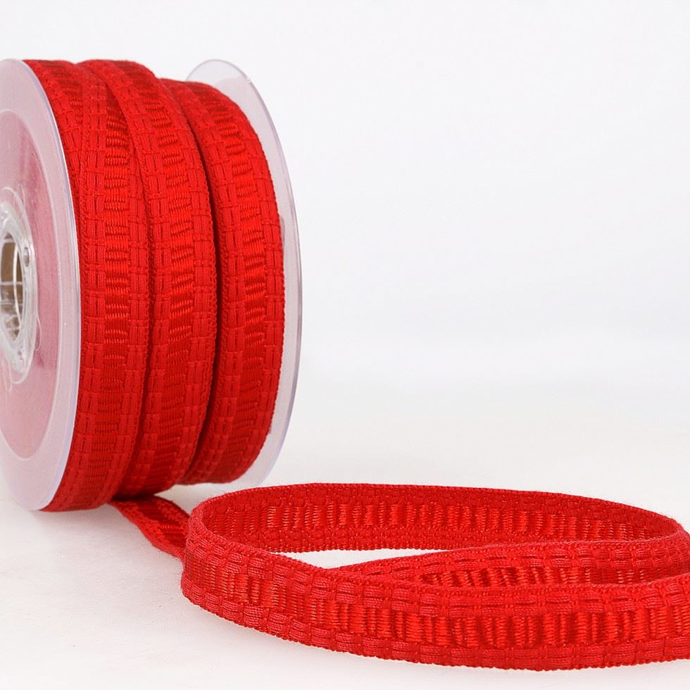 Stephanoise Flat Braid Trim Red