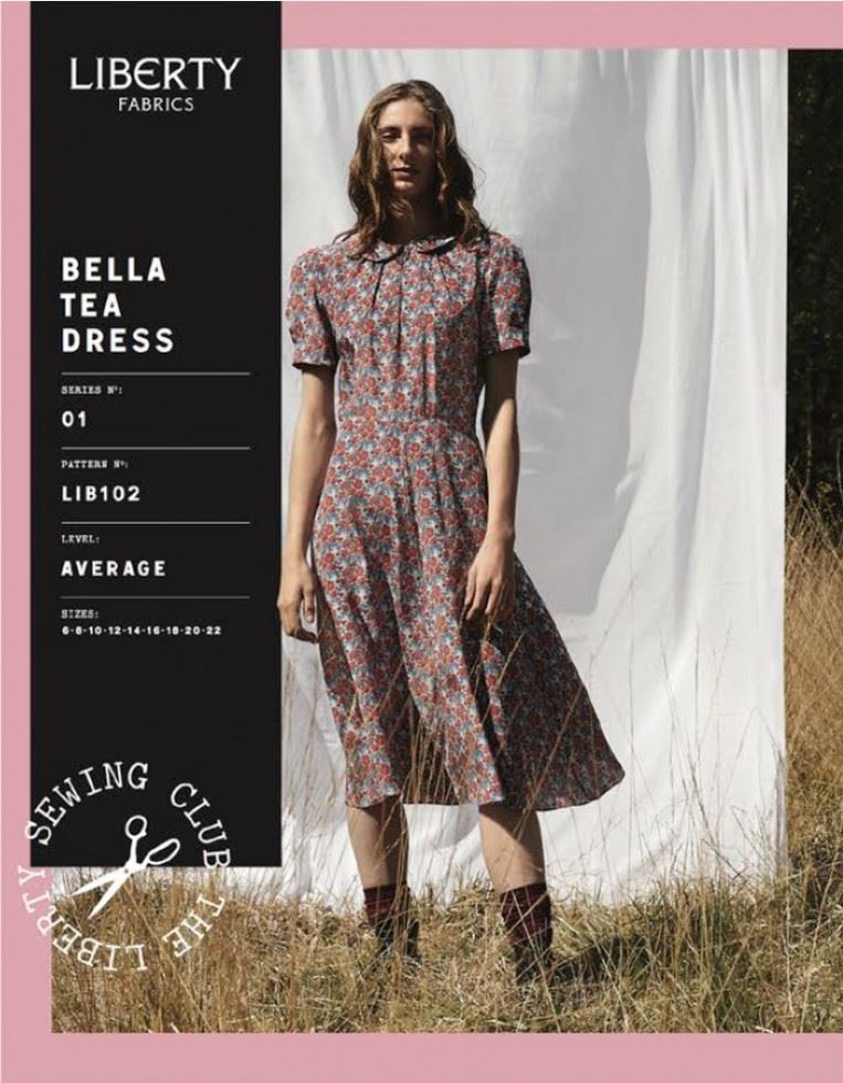 Liberty London Sewing Pattern Bella Tea Dress