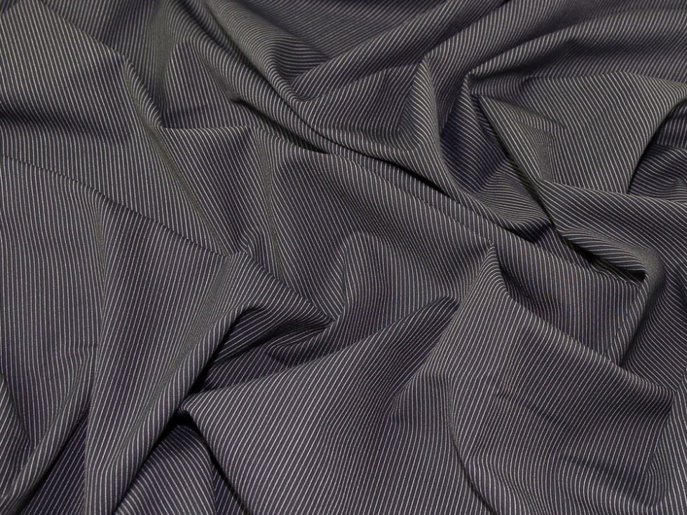 Dark Brown Deadstock Viscose Suiting Fabric