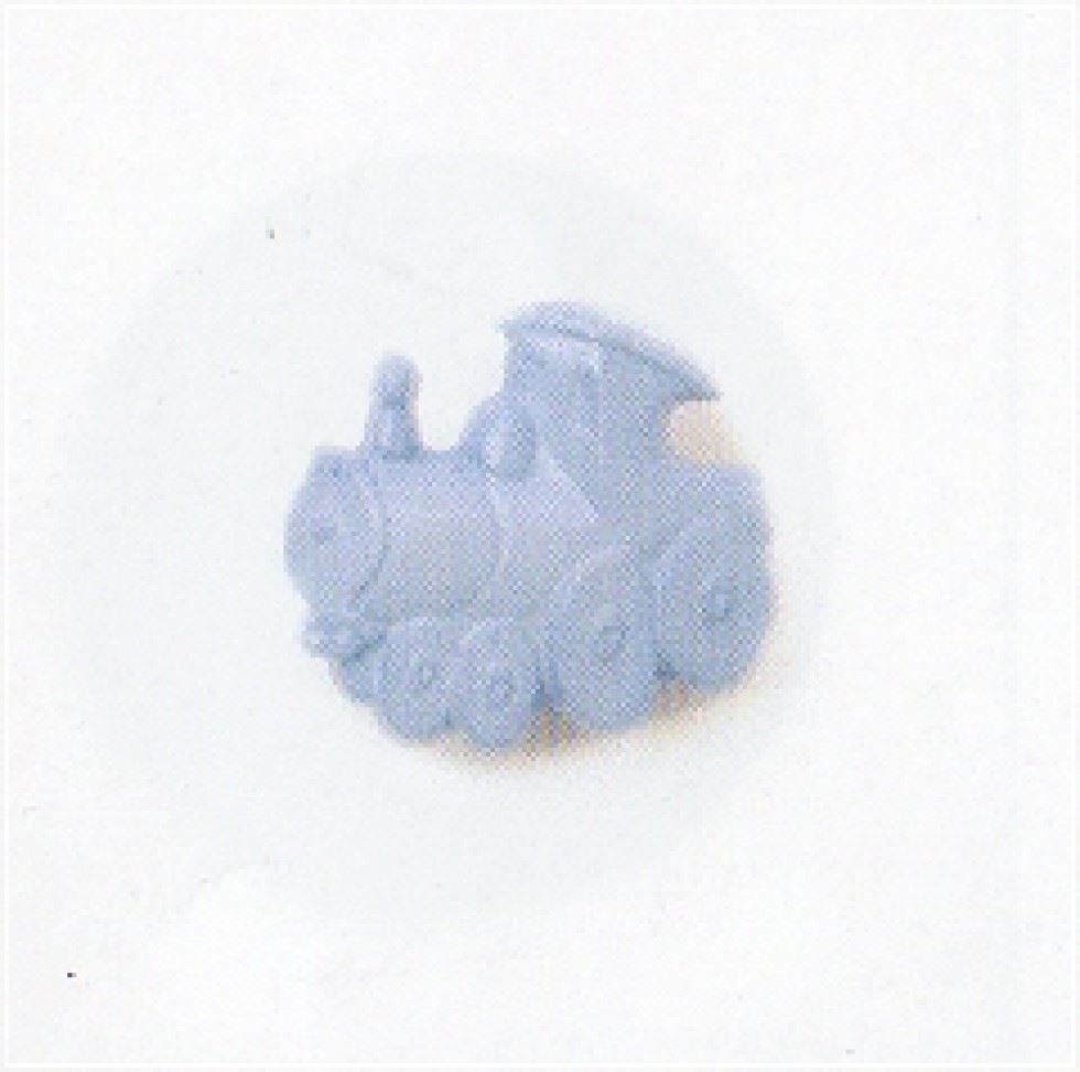Crendon Train Plastic Buttons (Value Pack) Light Blue