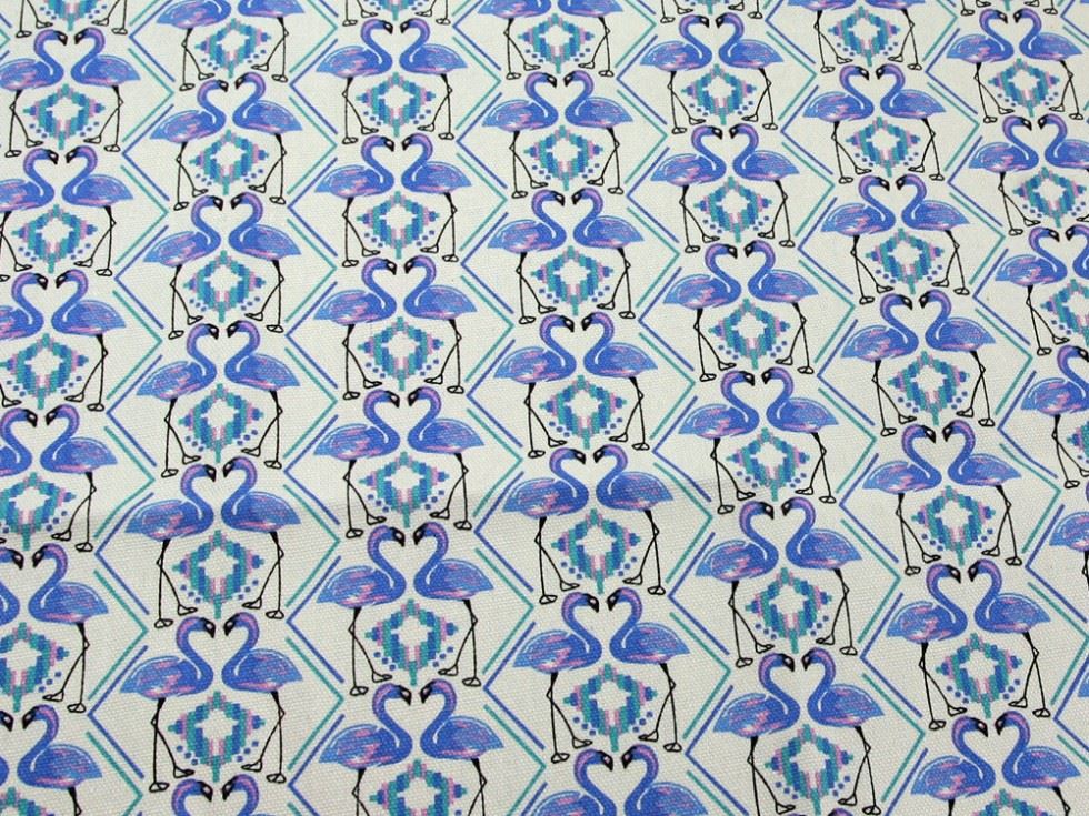 Blue Deadstock Cotton Canvas Fabric