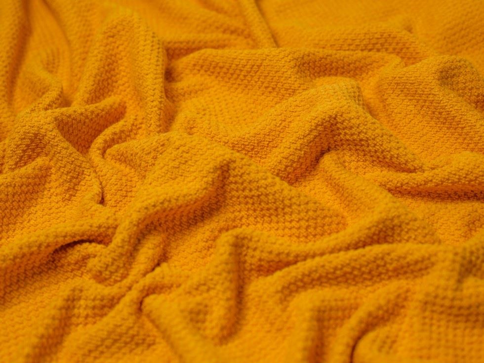 Textured Cotton Towelling Fabric Sunshine