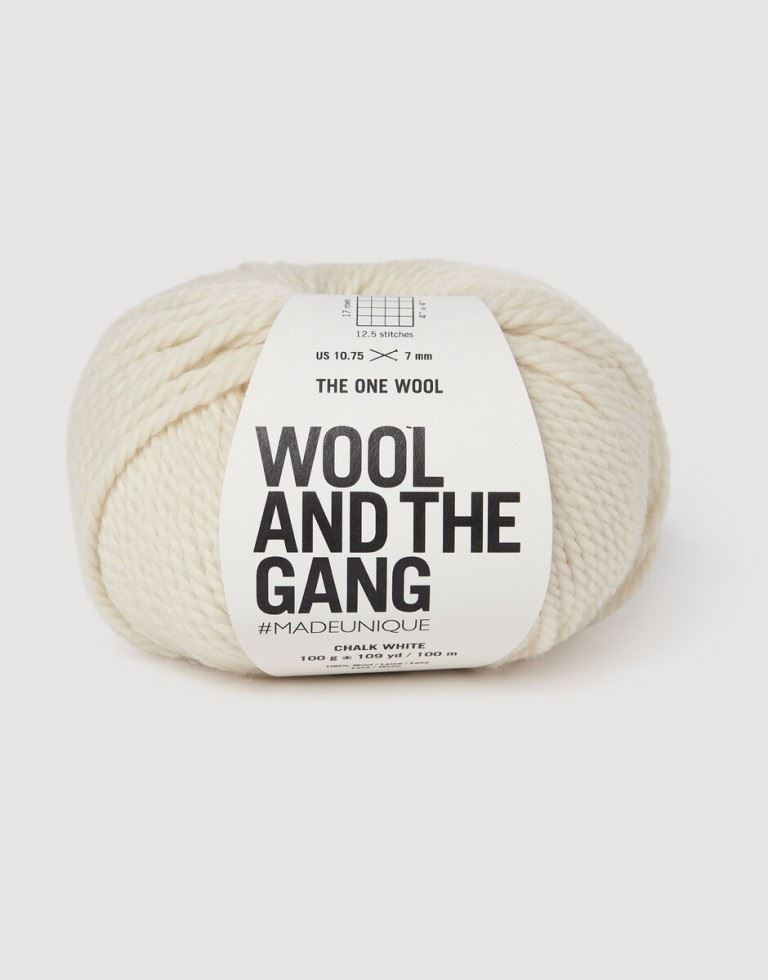 Wool And The Gang The One Wool Chunky Yarn Chalk White