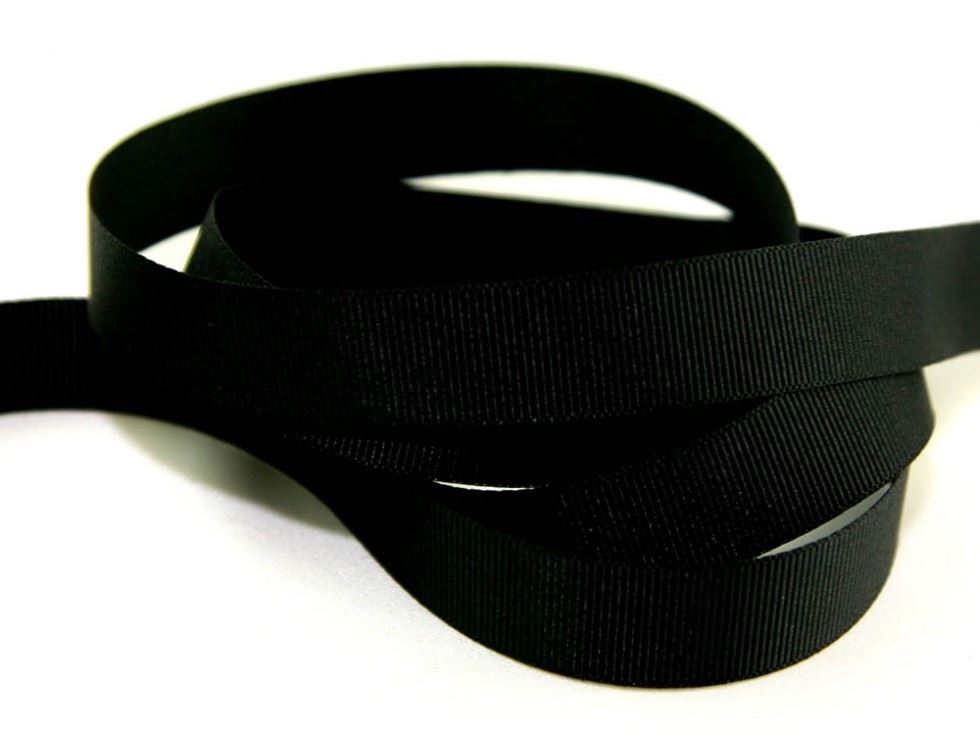 Berisfords 9725 Black Grosgrain Ribbon