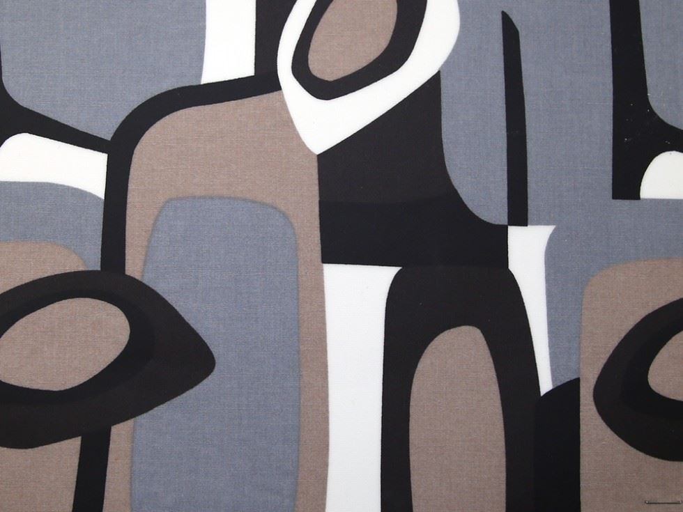 PVC Vinyl Fabric Brown & Grey
 