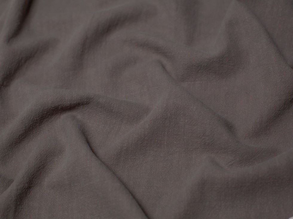 Minerva Soft Stonewashed Ramie Linen Weave Fabric Dark Grey Ramie/Linen Minerva Core Range Nt-02155-068