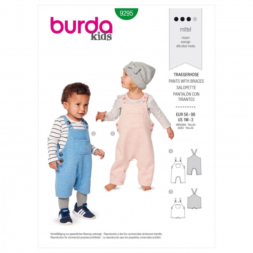 Burda Paper Sewing Pattern 9295
 