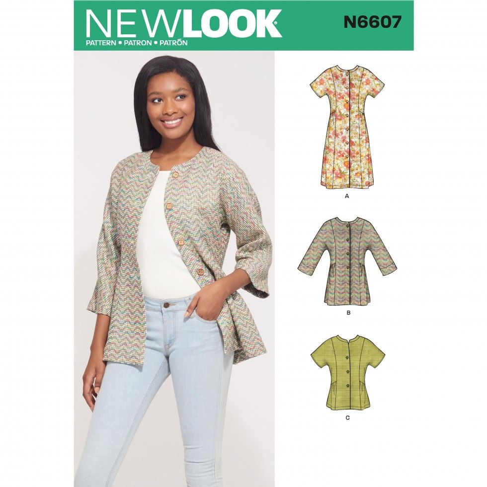New Look Paper Sewing Pattern 6607
 