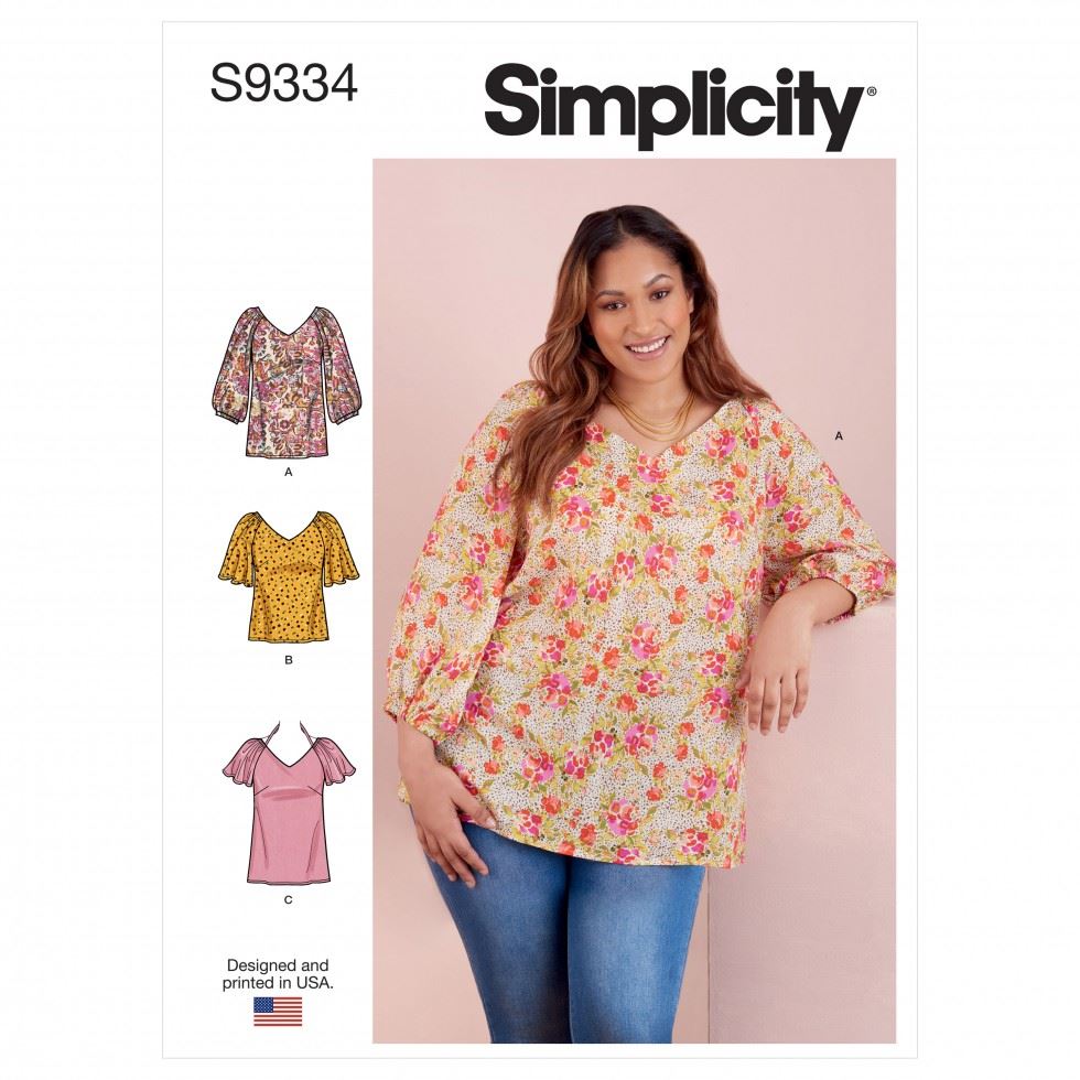 Simplicity Women's Top Sewing Pattern S9334 (Aa 10-18) Size 10 - Image 2