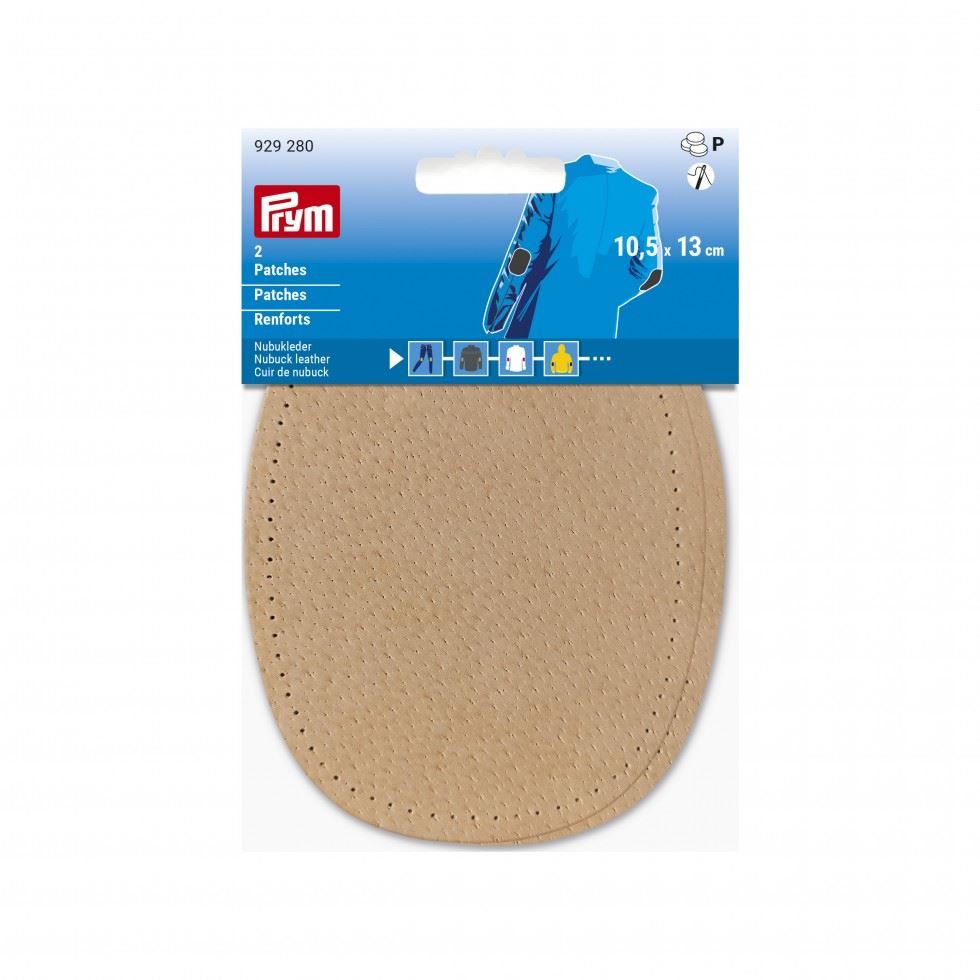 Prym Nubuck Leather Elbow Patches Beige