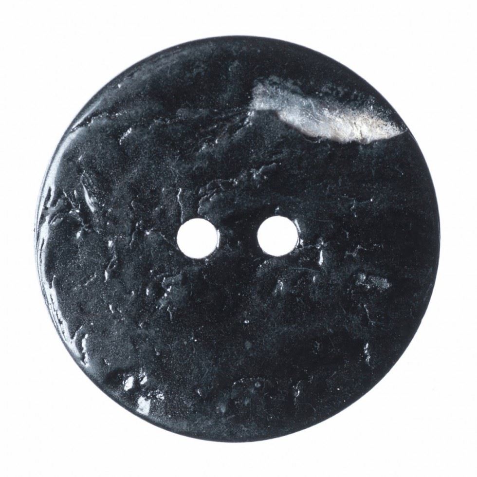 Hemline Black Round Shell Buttons