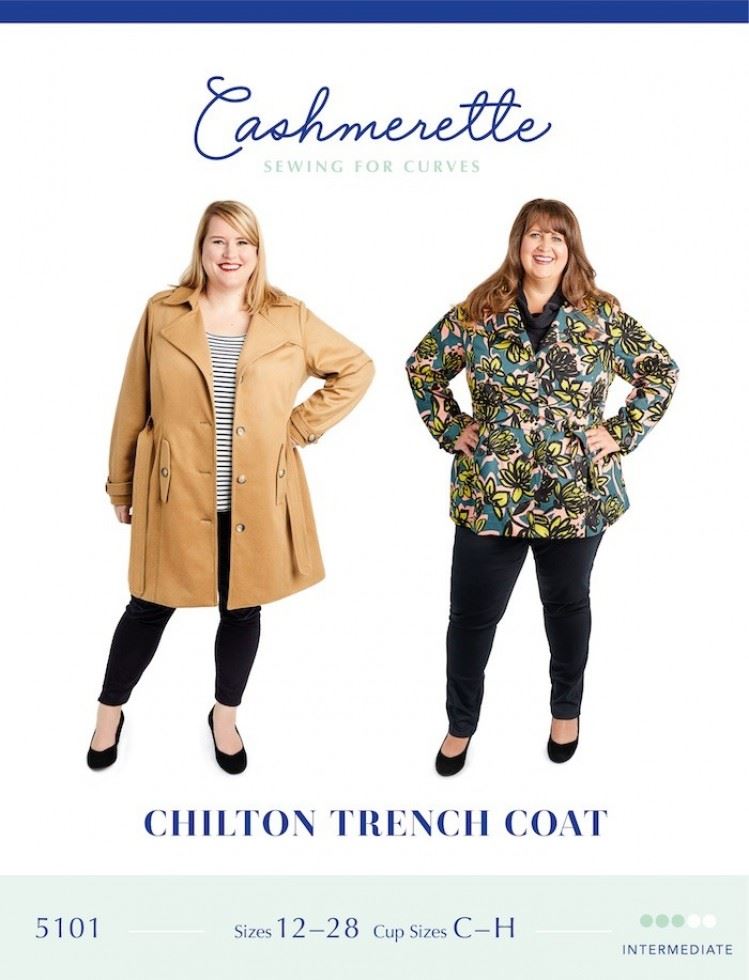 Cashmerette Paper Sewing Pattern Chilton Trench Coat
 