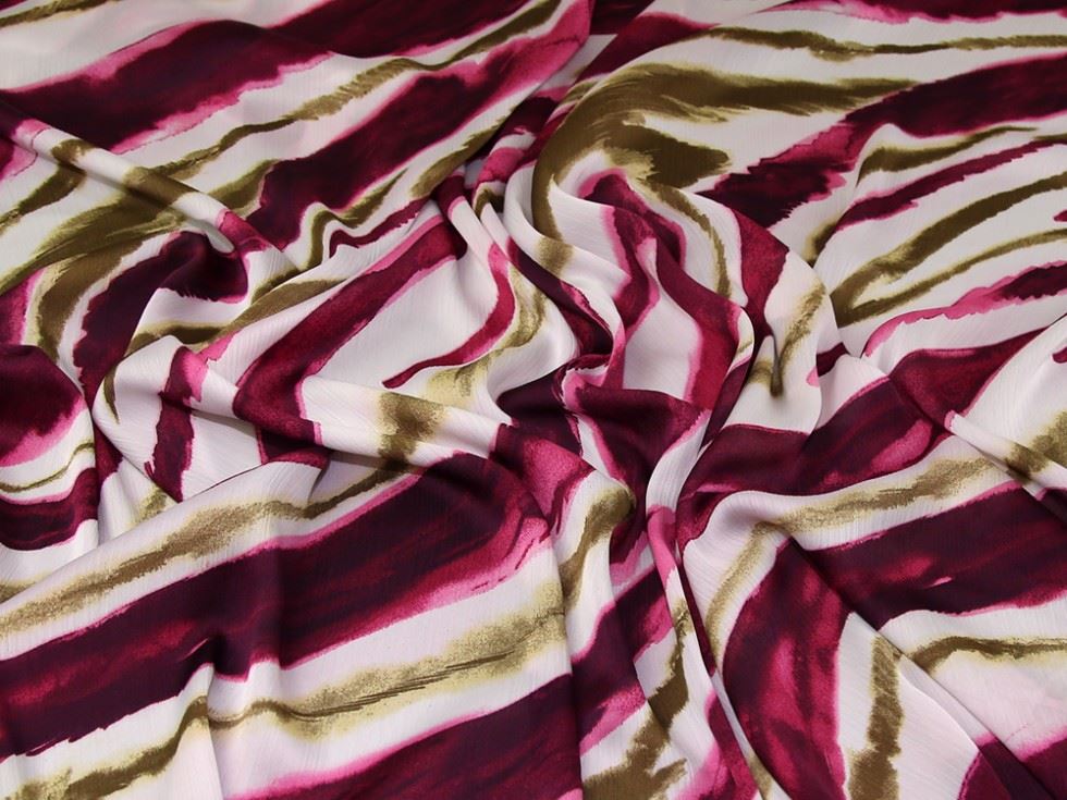 Pink Deadstock Crinkle Satin Fabric