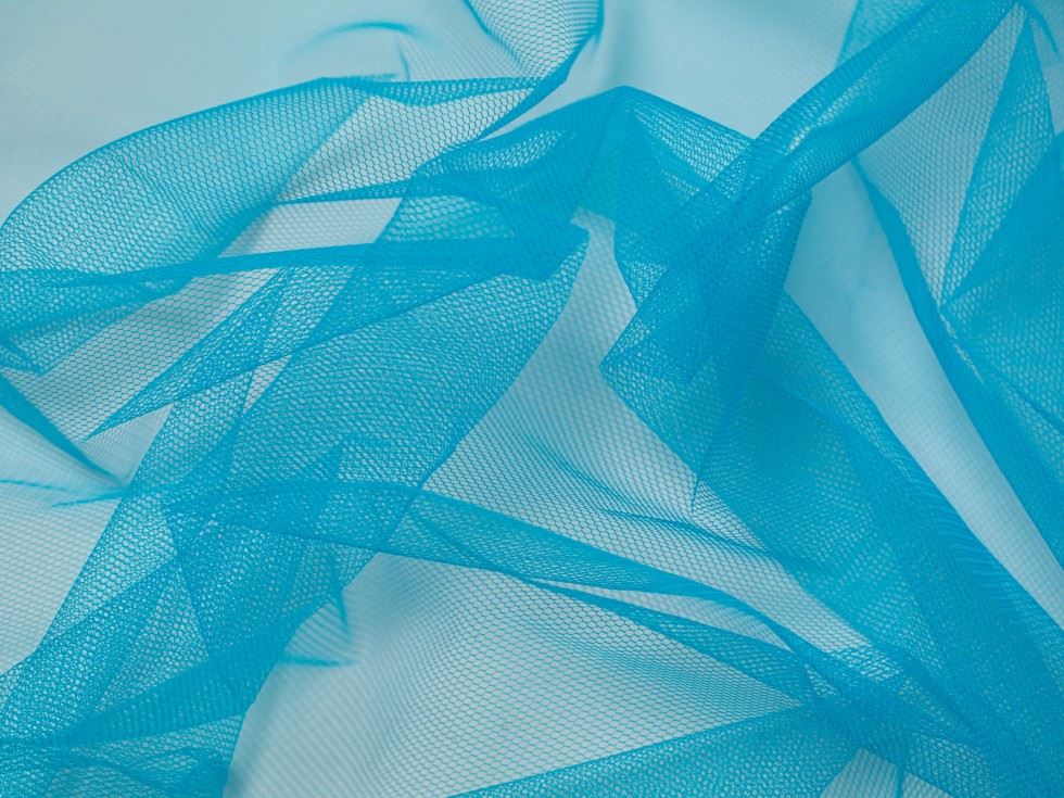 Minerva Core Range Peacock Dress Net Fabric