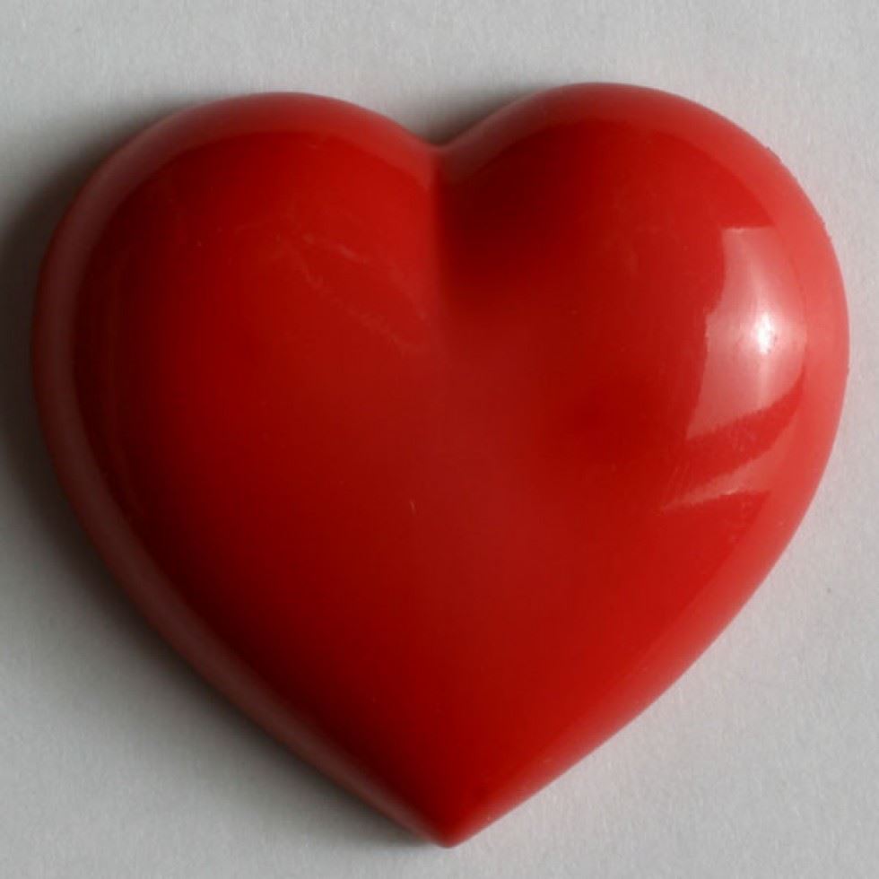 Dill Red Heart Buttons (Value Pack)
