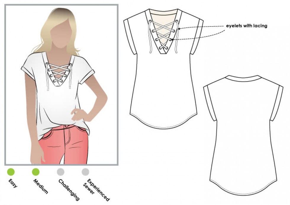 Style Arc Paper Sewing Pattern Winona Top