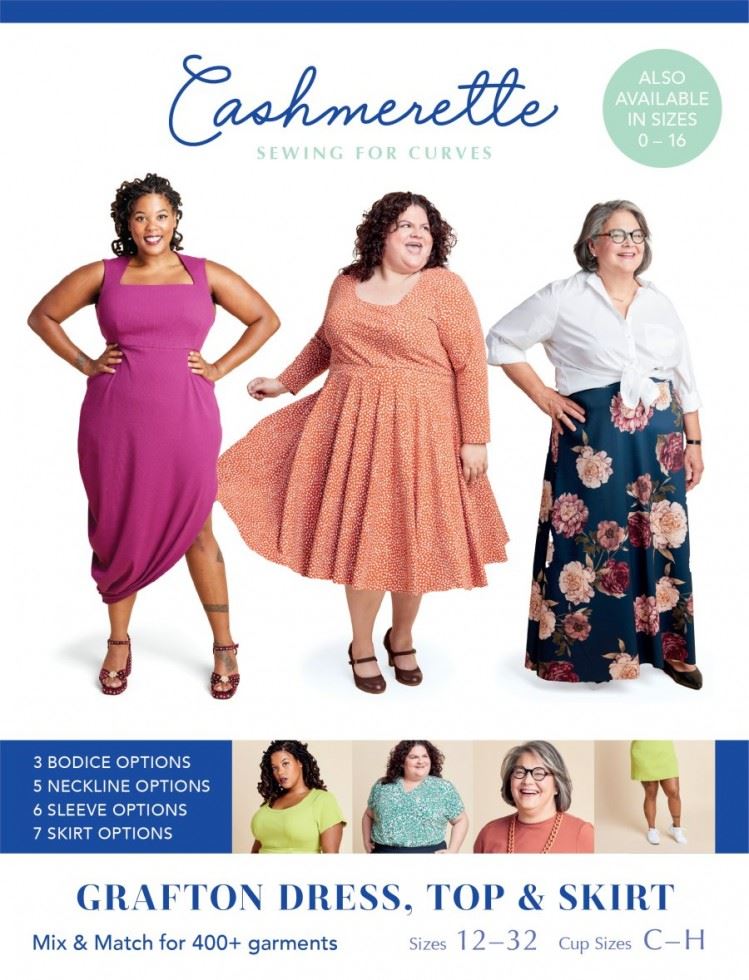 Cashmerette Sewing Pattern Grafton Dress Top & Skirt