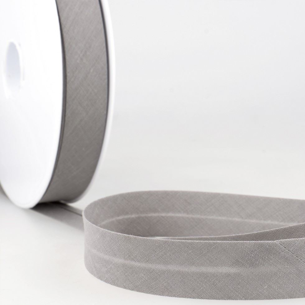 Stephanoise Polycotton Bias Binding Tape Cloud Grey
 