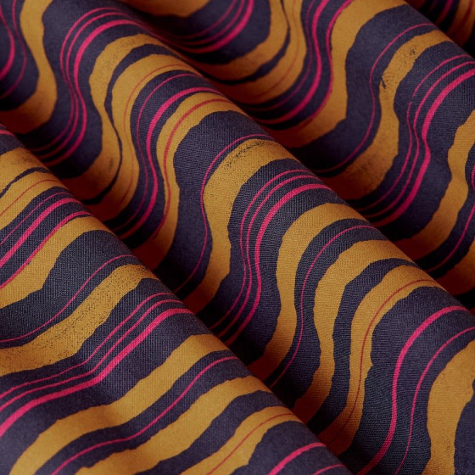 Atelier Brunette Flow Viscose Challis Fabric Night