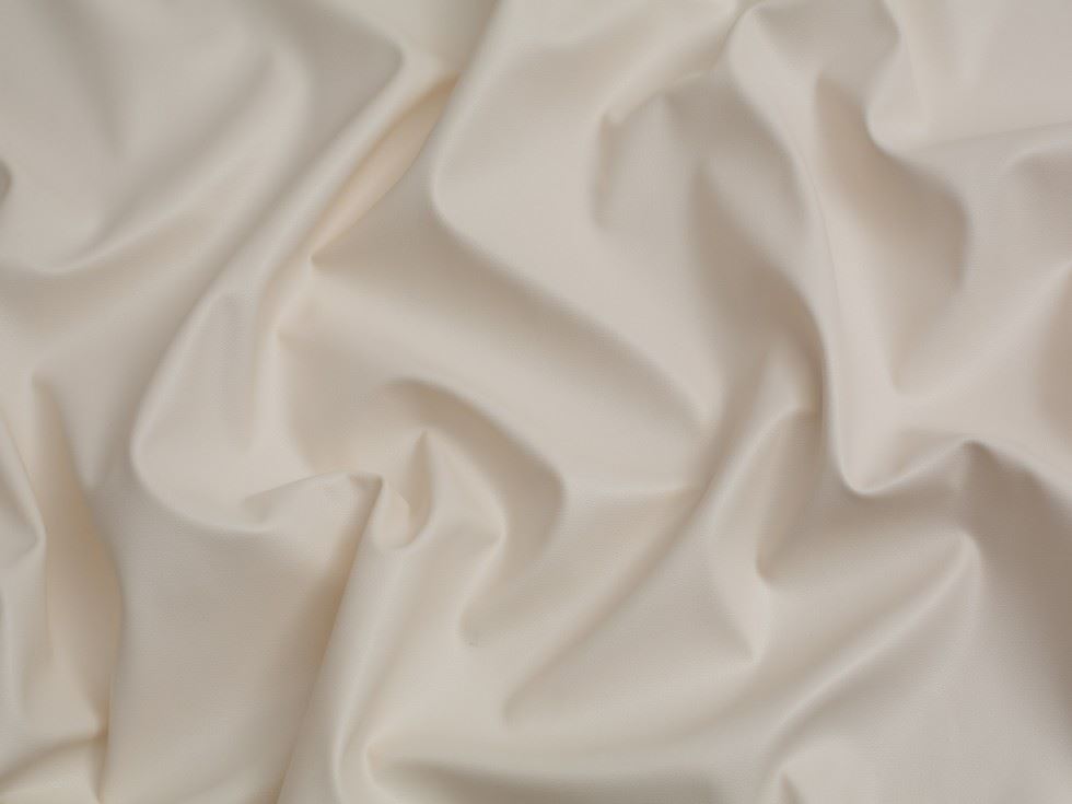 Minerva Core Range Ivory Soft Supple Stretch Faux Leather Fabric