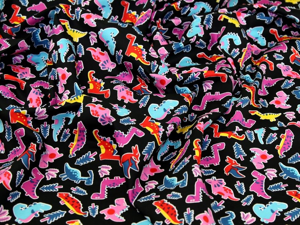 Black Deadstock 100% Cotton Poplin Fabric