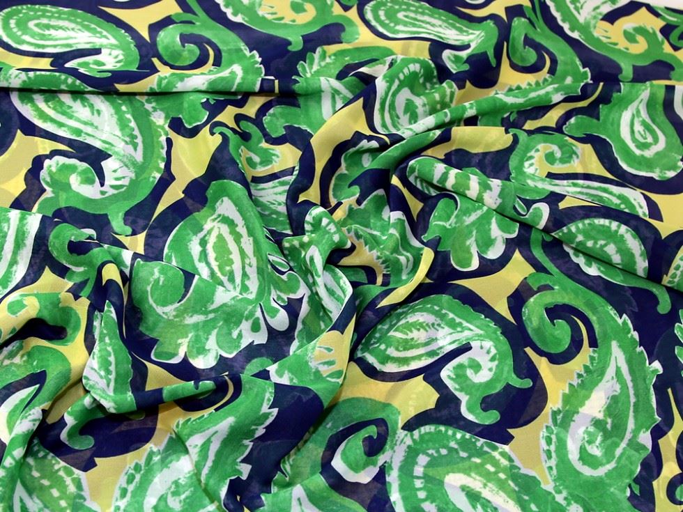 Lady Mcelroy Emerald Sheer Chiffon Fabric