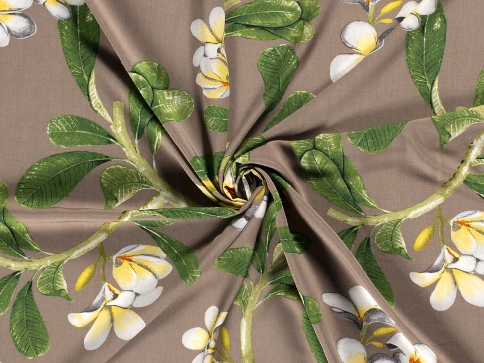 Viscose Challis Fabric Taupe
 