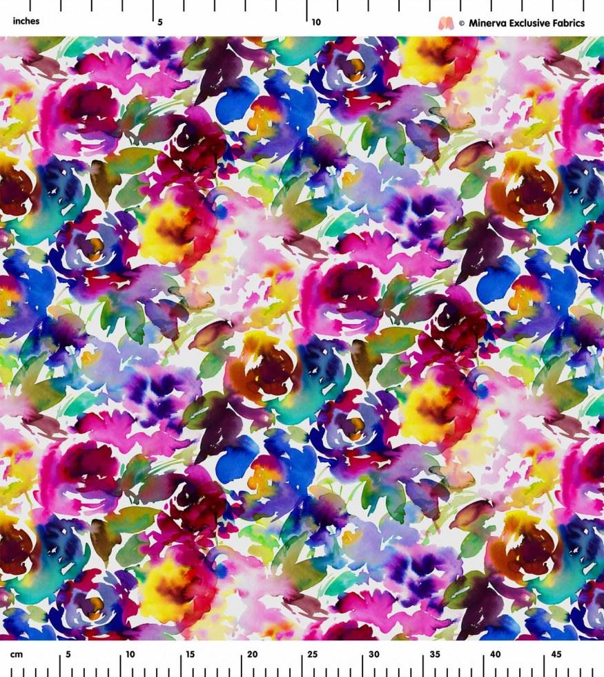 Minerva Exclusive Linen Fabric - POD - Floral Flow - per metre - Picture 3 of 3
