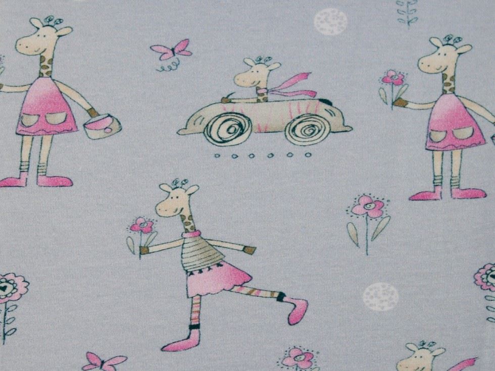 Grey Deadstock Cotton Jersey Stretch Knit Fabric