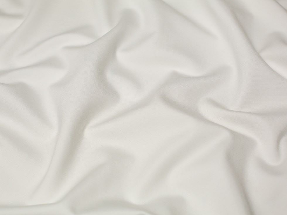Minerva Core Range White Heavy Ponte Roma Double Stretch Knit Fabric