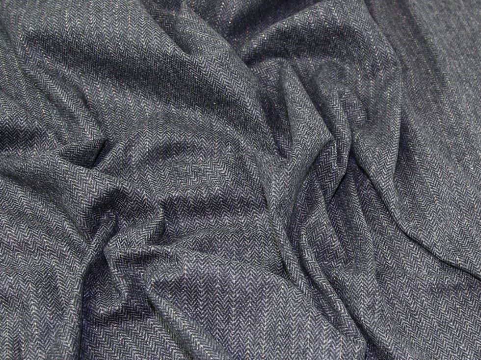 Lady Mcelroy Charcoal Wool Blend Coating Fabric