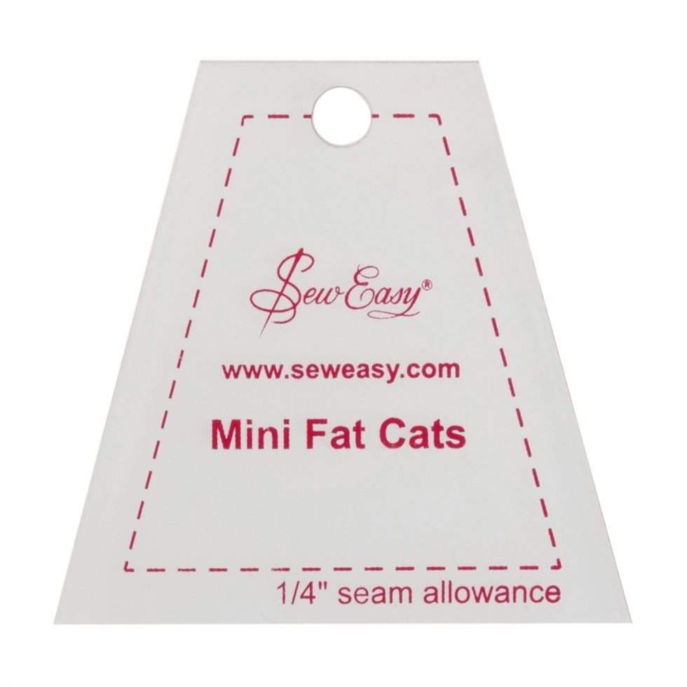 Sew Easy Mini Fat Cats Quilting Template