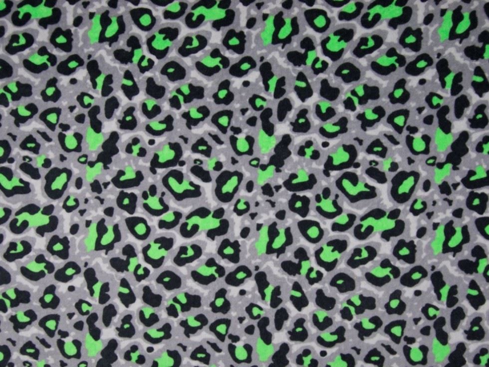 Neon Green Deadstock Velour Stretch Knit Fabric
