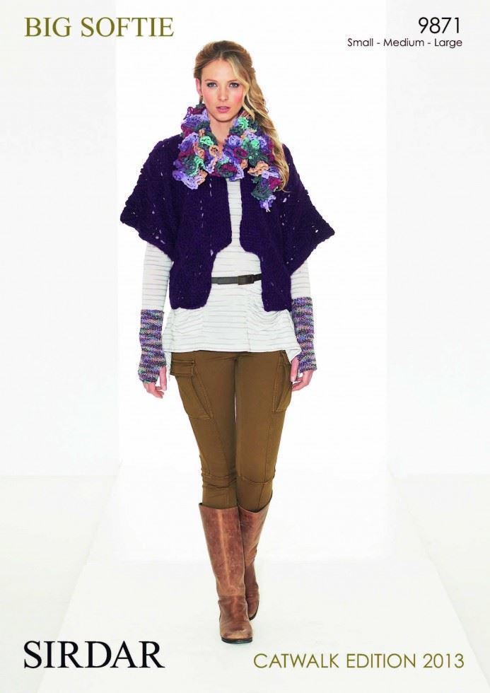 Sirdar Big Softie Knitting Pattern 9871
