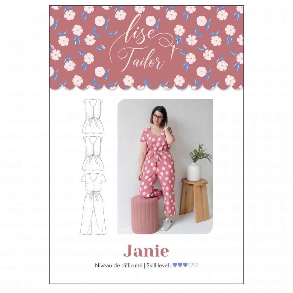 Lise Tailor Sewing Pattern Janie Jumpsuit