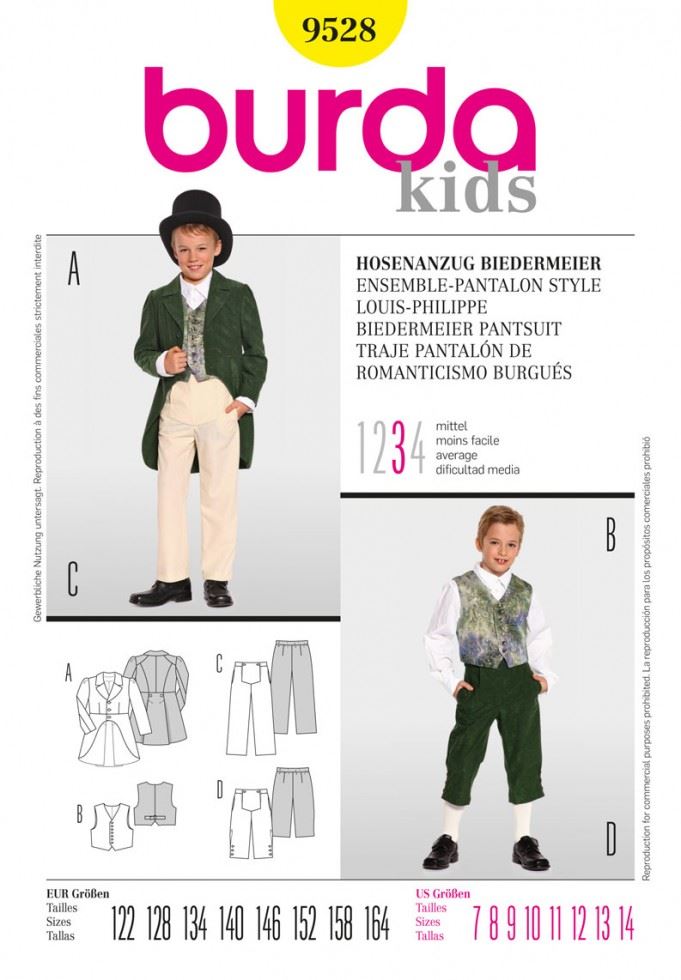 Burda Paper Sewing Pattern 9528
 