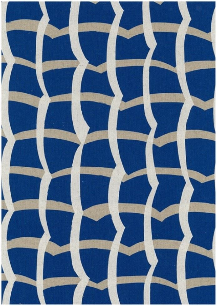 Kokka Cotton Linen Canvas Fabric Blue
 